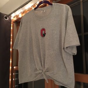 Ohio State Buckeyes tie-front T-shirt